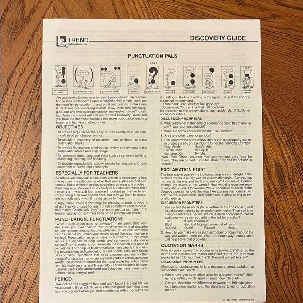 Trend Punctuation Pals Bulletin Board Set - Picture 6 of 10